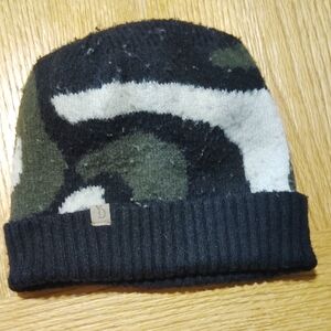 South Pole Camouflage Knit Beanie - Black, Green, White